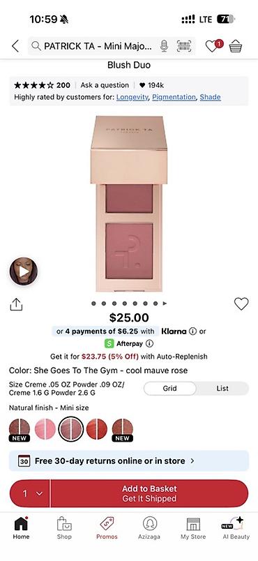 PATRICK TA – Mini Major Blush Duo İki teksturalı yanaq rəngi: krem və lalafo.az -da PATRICK TA – Mini Major Blush Duo İki teksturalı yanaq rəngi: krem və