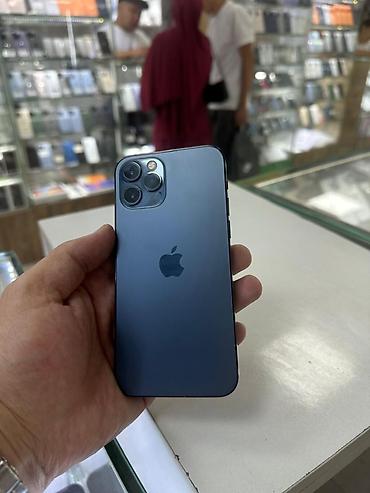 IPhone 12 Pro, Б/у, 256 ГБ, Pacific Blue, Защитное стекло, Чехол, Кабель, 99 %