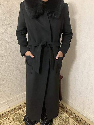 Пальто, Халат, Зима, Длинная модель, С поясом, M, L