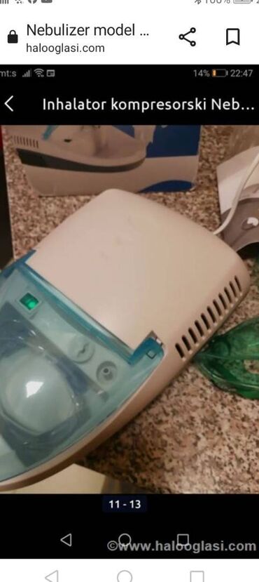 Inhalatori, nebulizatori: Inhalator kompletan ispravan 
Mirjevo — 5