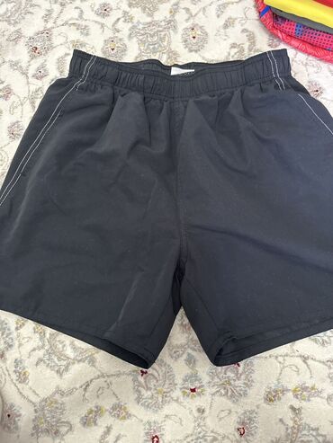 черные шорты с завышенной талией: Шорты M (EU 38), цвет - Черный