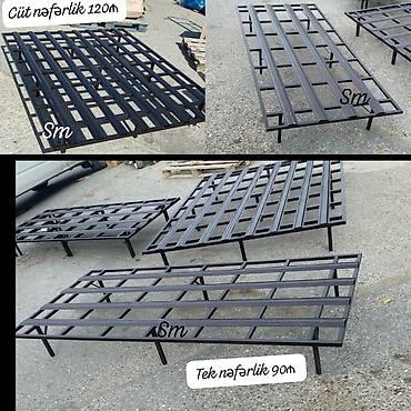 Metal çarpayı karkasları - Material: qalın profilli metaldən lalafo.az -da Metal çarpayı karkasları - Material: qalın profilli metaldən