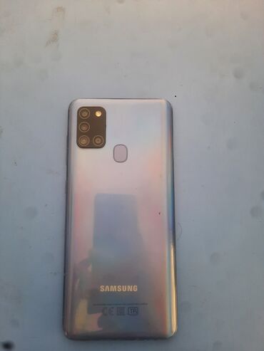 samsun galaxy s7 edge qiymeti: Samsung Galaxy A21S, 32 ГБ, цвет - Синий, Сенсорный, Отпечаток пальца, Две SIM карты