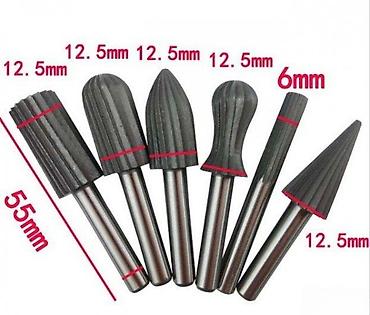 hilda laser: SET GLODALA ZA DRVO 6 KOMADA HSS 6MM | Set HSS glodala za obradu — 1