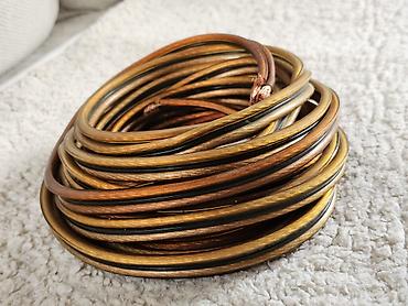 Zvučnici i stereo sistemi: OFC Bakarni kabal za zvučnike 2x4mm Audio kabl za zvučnike – pletena — 2