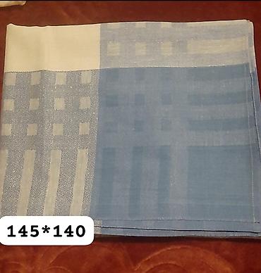 dekor ad günü: Qədimi kətan süfrə sandıq malı - Ölçü: 145 × 140 sm (şəkildə — 1