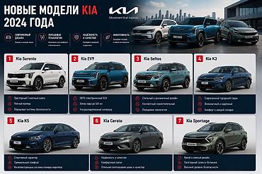 Новые модели KIA 2024 года - Современный дизайн, передовые