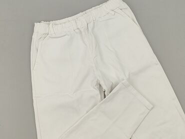 wysokie trampki do krótkich spodni: Spodnie materiałowe damskie, rozmiar S