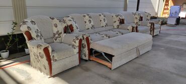 мебели ош: Продаю диван б/у
один диван, три кресла