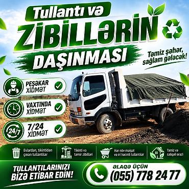 Tullantı və zibil daşınması xidməti - Peşəkar komanda ilə operativ