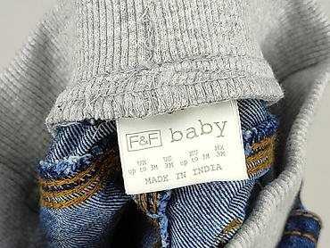 bluzki biale: Spodnie jeansowe, F&F, 1-3 m, stan - Idealny — 4