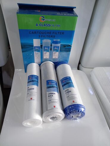 ova su filteri: Geniustex A-Class Filtri su filtrləri dəsti. Dəstə PP Sediment, Carbon