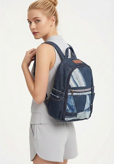 Modni rančevi: Džins rančevi – urbani, praktični i jedinstveni - Materijal: džins i — 13