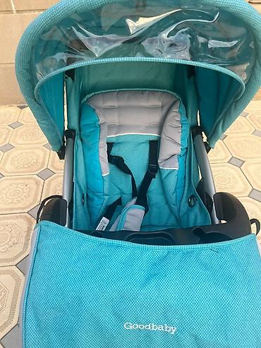 cybex balios s lux: Goodbaby uşaq arabası – mavi rəng - Geniş və yumşaq oturacaq, 5 — 3