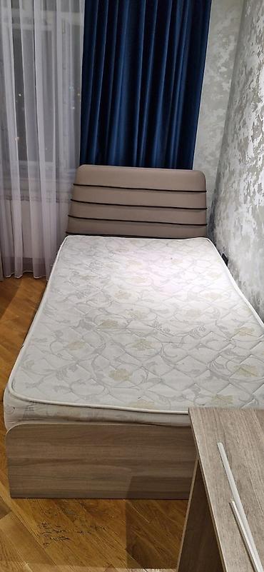 Mebel: İşlənmiş, İkinəfərlik çarpayı, Bazalı, Matras ilə, Siyirməsiz — 3
