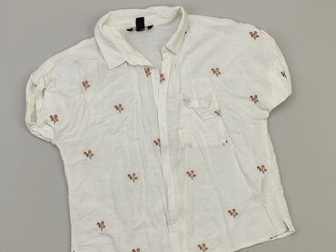 białe bluzki w kwiaty: Bluzka Damska, New Look, L, stan - Bardzo dobry