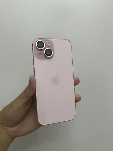 IPhone 15, Б/у, 128 ГБ, Розовый, Коробка, 86 %