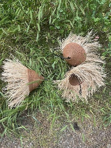bambu: Təbii lifdən hazırlanmış asma abajur/лампа плафонları - Material — 8