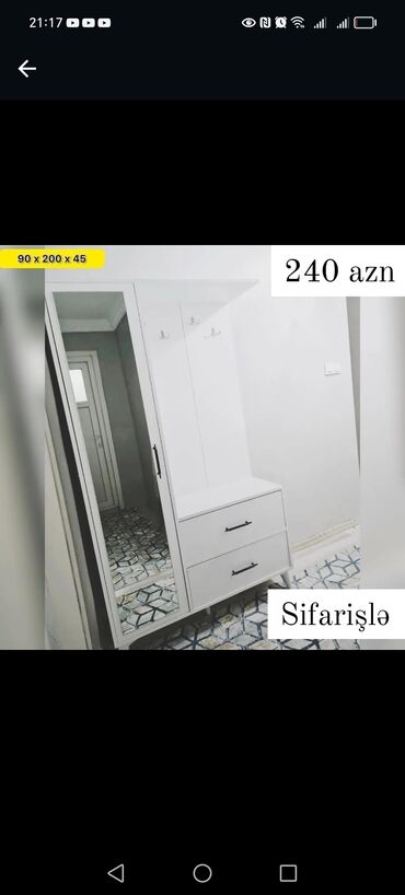 Dolablar: Yeni, Açılan, 2 qapılı Düz dolab, Dəhliz dolabı, Türkiyə — 12