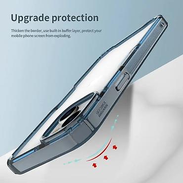 Maske i futrole za telefone: Transparentna maska Nillkin Nature Pro dizajnirana za iPhone 15 Plus — 7