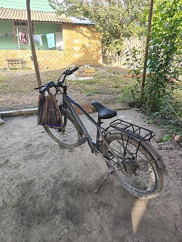 electro moto: Şəhər və kənd yolları üçün elektrik velosipedi - Rəng: qara/grafit - — 2