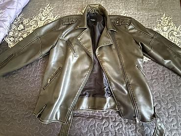 paltarı: PU leather biker gödəkçə – Pull&Bear 🖤 Pull&Bear dəri gödəkçə — 4