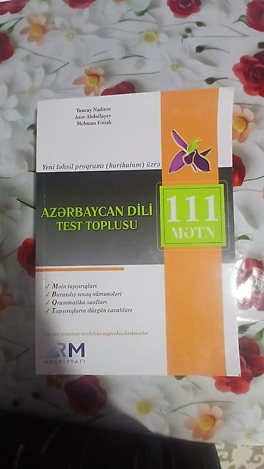 kitab derslik: Məhsul: “Azərbaycan dili – Test toplusu (111 mətn)” Xüsusiyyətlər: - — 1