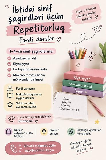 Repetitorlar: Repetitor, Riyaziyyat, Azərbaycan dili — 1