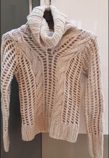 Women's Sweaters, Cardigans: S (EU 36), Wool, Perforated, Single-colored