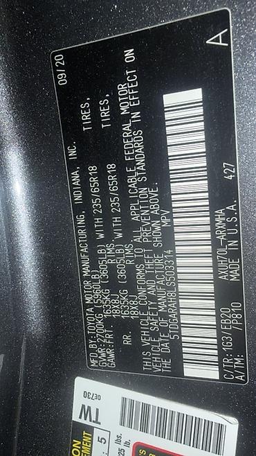 highlander 2010: Toyota Highlander: 2020 г., 2.5 л, Вариатор, Гибрид, Кроссовер — 6
