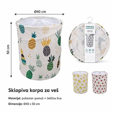 KMT Velika kanta za voće 2208778-A Velika plastična korpa za veš