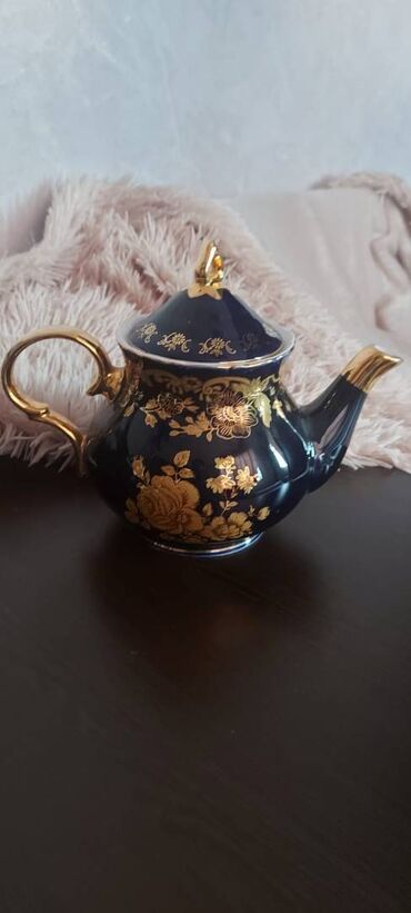 Dəm çaydanları: Yeni, rəng - Göy, Dəm caydanı, Farfor, 1 l, Çexiya — 9