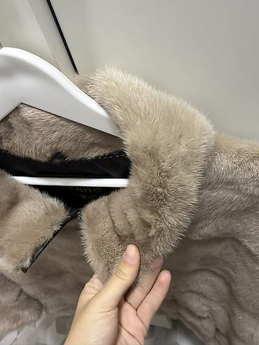 солнеч: Пончо-накидка из норки SAGA Royal от Golden Brand. - Натуральная — 3