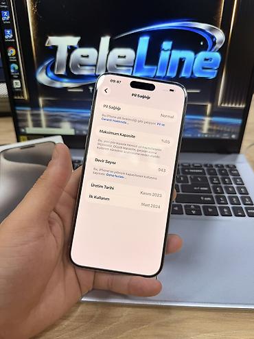 kredit iphone: IPhone 15 Pro Max, 256 GB, Natural Titanium, Zəmanət, Kredit, Simsiz şarj — 5