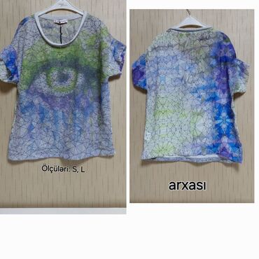 Köynək və bluzalar: Türkiyə fabrik mallarıdır hər birinin qiyməti çox ucuzdur 3-7 manat — 10