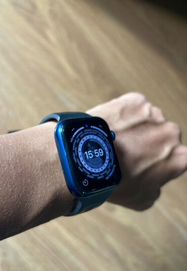 айфон чысы: Продаю Apple Watch 6 Gps Цвет: Blue Aluminium Размер 44мм Состояние