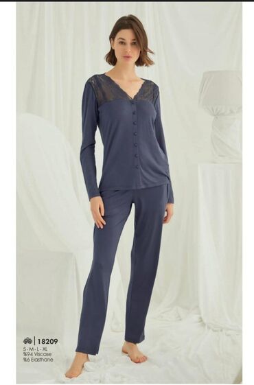 Ночные сорочки: Ночная сорочка, Бамбук, Длинная модель, 2XL, XS, S — 9