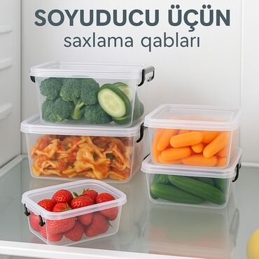 Yemək konteynerləri: Evdə, mətbəxdə, avtomobildə və ofisdə istifadə üçün mükəmməl şəffaf — 2