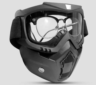 Другая мототехника: Ветрозащитная маска для вело мото лыжи сноуборд очки отделяются в — 8