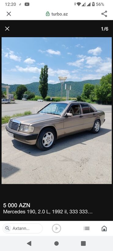 Mercedes-Benz: Mercedes-Benz 190: 2 l | 1992 il Sedan
