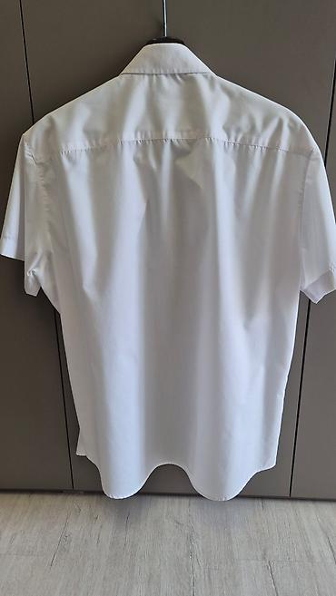 Рубашки: Мужская рубашка, 2XL, Б/у, цвет - Белый, Самовывоз — 5