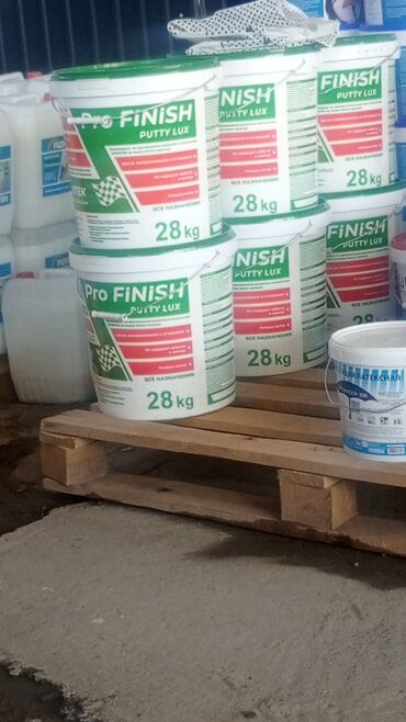 наливные полы: Шпатлевка Pro Finish Putty Lux в упаковке 28 кг предназначена для