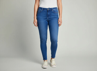 dżinsy ze ściągaczem na dole: Leggings, Jeansy damskie, rozmiar XL