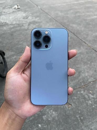 IPhone 13 Pro, Б/у, 256 ГБ, Синий, Чехол, 100 %
