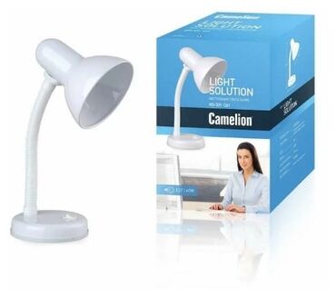 işıq lampaları: Лампа офисная camelion light solution kd-301 c01, e27, 60 вт