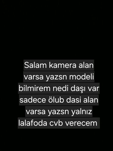 sualtı kamera: Salam, kamera almaq istəyənlər müraciət edə bilər. Modelini bilmirəm