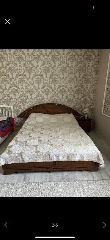 двуспальные деревянные кровати: Двуспальная Кровать