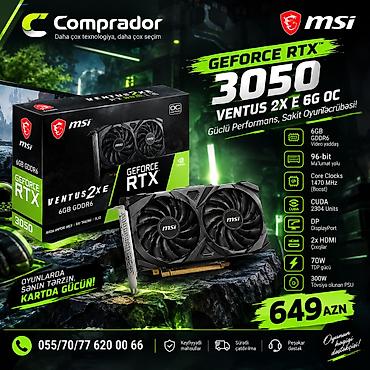 MSI GeForce RTX 3050 VENTUS 2X E 6G OC — bu, əsasən 1080p (Full HD)