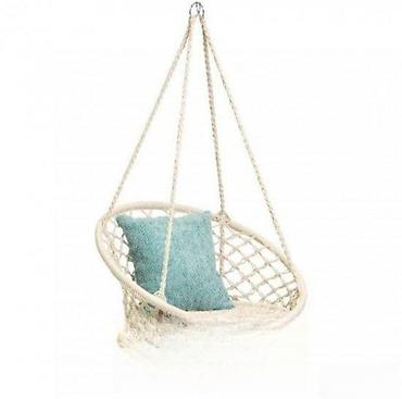 lidl bastenski program: Ljuljaška macrame pletena viseca stolica. ljuljaška macrame pletena — 1
