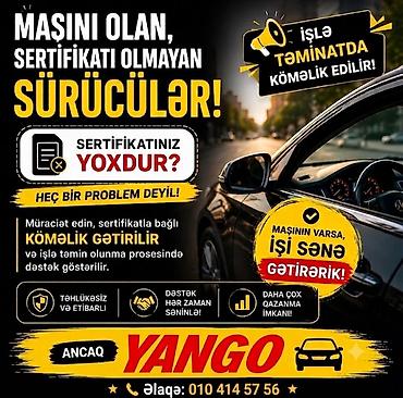 yango taksi: Xidmət: Öz avtomobili olan sürücülər üçün Yango platformasında — 1